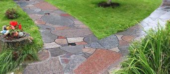 садовые дорожки из гранита гранитные дорожки